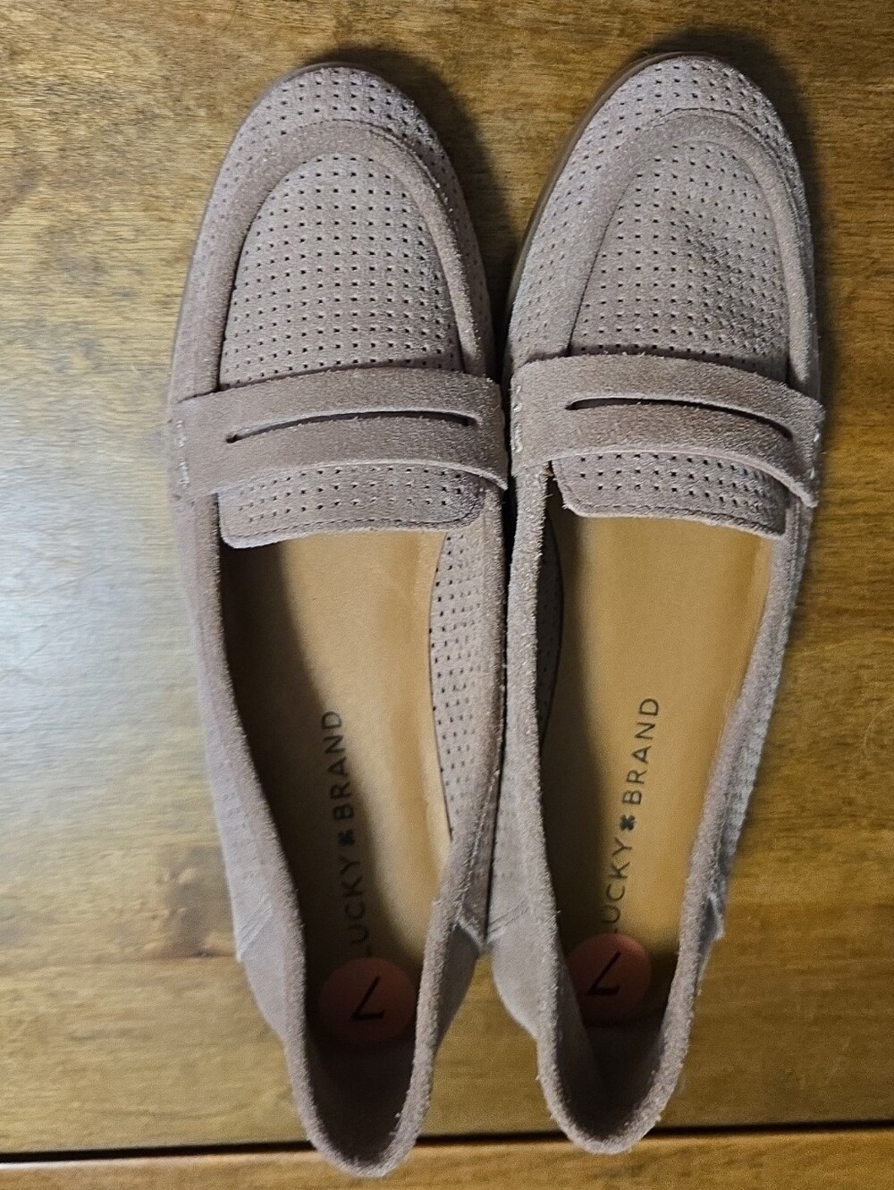 Lucky Brand Women's Suede Loafers in Tan